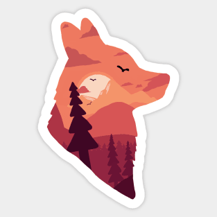 Wolf Sticker